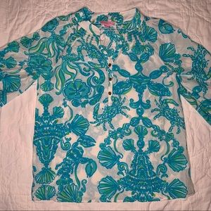 Lilly Pulitzer Elsa Top 100% Silk